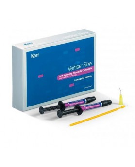 Вертис флоу Vertise™ Flow Pedodontic Kit – набор для детского приема 4 шприца (по 2 г) XL, A1, B1, прозрачный; 40 насадок, 40 щеточек
