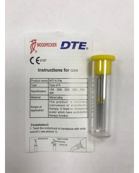 Файлы эндодонтические DTE (№20), 6шт в упаковке