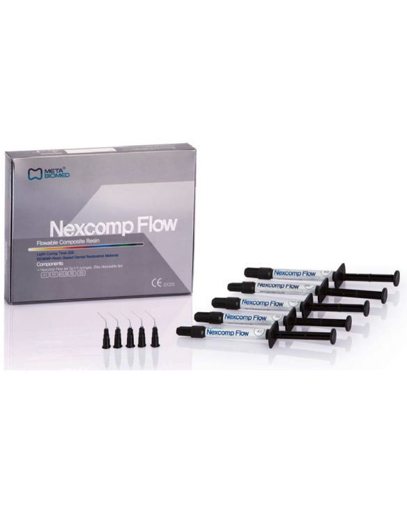 Некскомп Nexcomp Flow набор (5 шприцов по 2 гр. и 10 одноразовых наконечников)