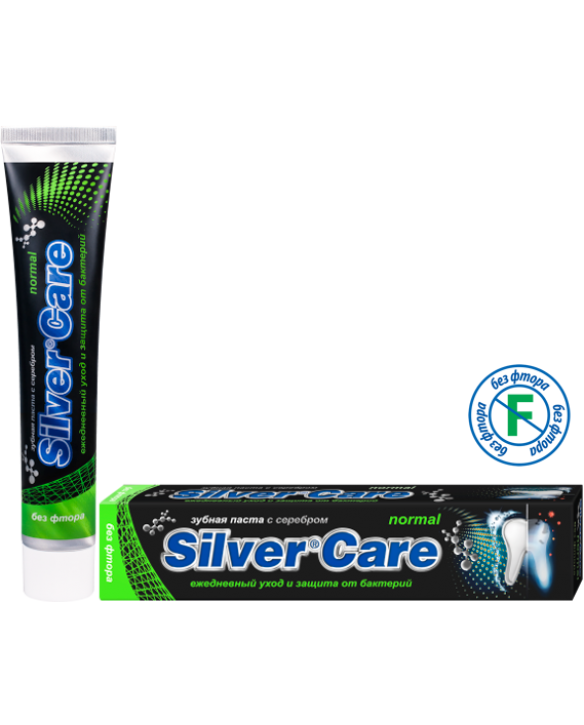 Зубная паста с серебром "Silver Care" Normal без фтора 75мл