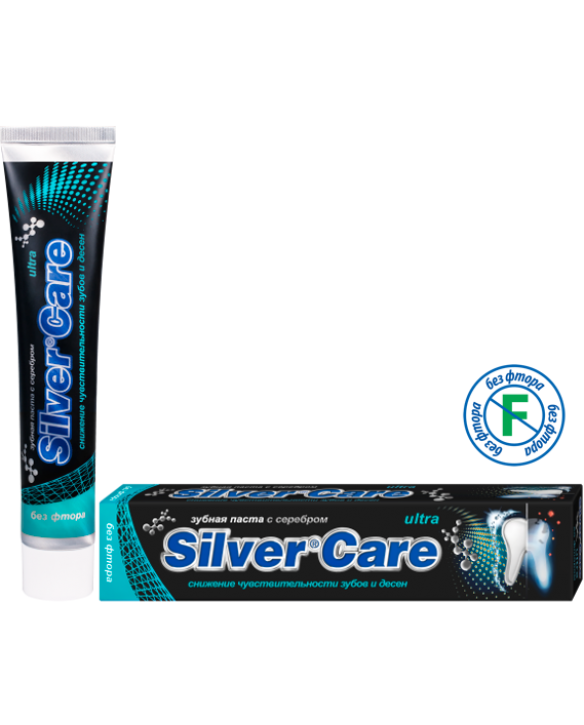 Зубная паста с серебром "Silver Care" Ultra без фтора