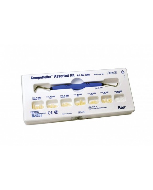 Компороллер CompoRoller Assorted Kit Состав: 1 рукоятка Comporoller, по 7 насадок каждой формы (всего 49 шт.)