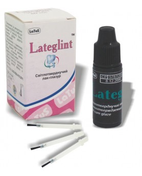Латеглинт Lateglint Лак-глазурь светоотверждаемый герметик 3гр