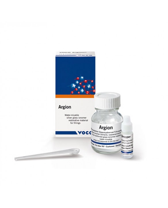 Аргион Argion стеклоиномерный материал (Порошок 15 г с капельной дозировочной бутылью)