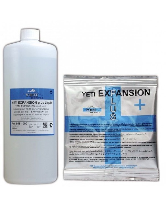 Паковочная масс Yeti Expansion Plus  Упаковка: порошок 5 кг (50 пакетиков по 100 г), жидкость 1 л.