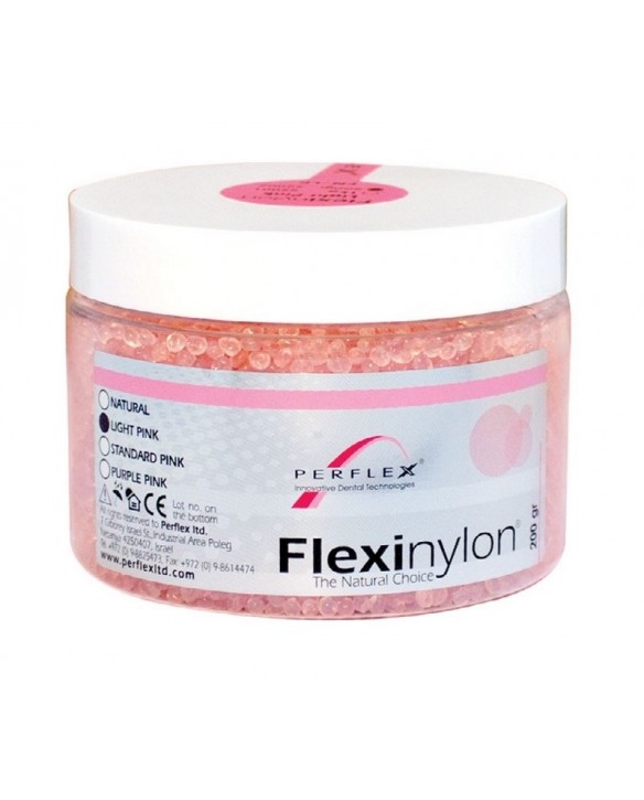 Перфлекс термопластичный материал Flexinylon Cветло-розовый (Light Pink) 200гр.